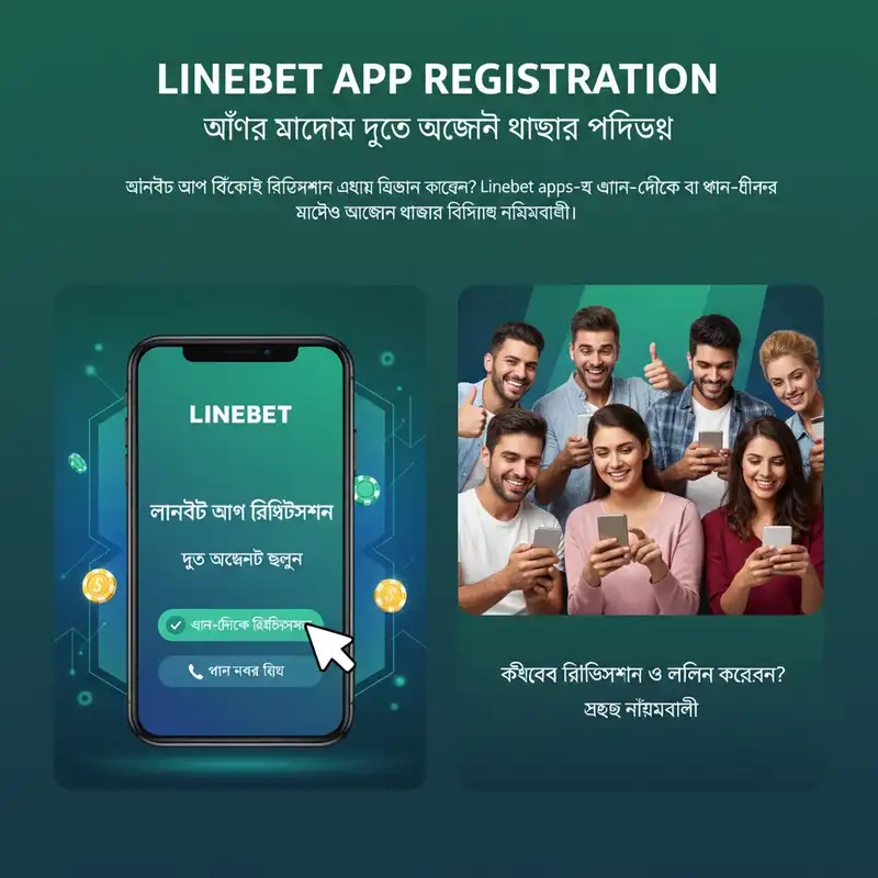 Linebet apps registration process banner
